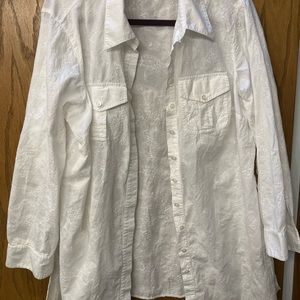 Liz Claiborne Eyelet Swimsuit Cover-Up